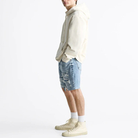 Pantalon en jean pour hommes de haute couture en détresse longueur au genou short en jean droit pantalon court en denim pour hommes short en jean décontracté