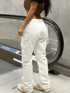 Nuevos Jeans de Mezclilla de Algodón para Mujer, Corte Regular, Cintura Media, Estilo Casual, Ecológicos, Lavables, Color Personalizado, de la India - Product Image 3