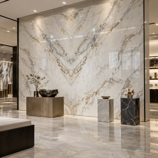 WYRAX Simple and Elegant Moisture-proof PVC Marble Wall Panels Are Used for Interior Wall Decoration.
