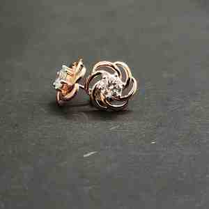 Boucles d'oreilles pendantes en argent sterling 925 avec pierre en diamant taillé certifiée IGI, plaquées or, tendance, unisexe, pour la Saint-Valentin, anniversaire, fête - Product Image 2