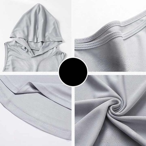 Camiseta sin mangas de poliéster/algodón para hombre, estilo racerback, para gimnasio, entrenamiento, sin mangas, anti-bolitas, de secado rápido y transpirable, ¡Gran oferta! - Product Image 3