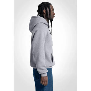 New <b>Men's</b> High Quality Melange <b>Grey</b> Color <b>Men's</b> <b>Hoodie</b> 100% Cotton Pocket Design Screen Printing <b>Plain</b> Pullover <b>Hoodie</b> For <b>Men</b> - Product Image 3