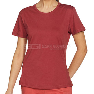 Camiseta de Verano para Mujer, Cuello Redondo, Manga Corta, Algodón Relajado, Transpirable, Suave, Cómoda, Talla Grande - Product Image 1