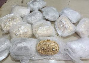 Bolso de Mano de Noche para Novia, Hecho a Mano con Cuentas de Perlas, Correa de Hombro, Cierre de Solapa, Forro de Satén, Accesorio de Moda para Boda - Product Image 5