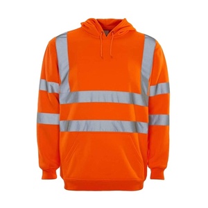 Sudadera de Trabajo con Capucha de Alta Visibilidad, Forro Polar Cálido para Invierno, Logotipo Personalizado, Ropa de Trabajo, Sudadera de Seguridad Reflectante - Product Image 1