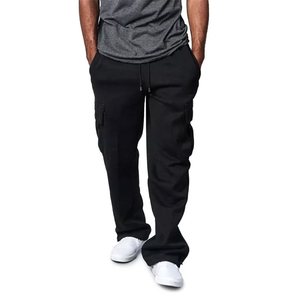 Pantalon de survêtement cargo en coton à six poches, coupe décontractée, pantalon de jogging ample, tissu doux, vêtements de travail, tenue de sport quotidienne, pantalon - Product Image 5