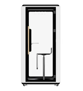 Soundproof Office Pod Booth with Acoustic Panels,Fan, Quiet Privacy Workspace - Product Image 1