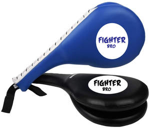 Par de manoplas de boxeo y almohadillas de perforación Kickboxing Sparring MMA Equipment PU Raqueta de mano para entrenamiento - Product Image 4