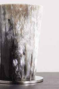 Tasse en corne naturelle fabriquée à la main sculptée Viking corne à boire tasse poignée mariages noël 200ml/14oz Offre Spéciale moderne médiéval - Product Image 6