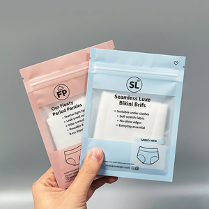 Sacchetto per Imballaggio Biancheria Intima, Calze e Abbigliamento con Chiusura <span class=keywords><strong>a</strong></span> Zip, Finestra Satinata e Cerniera, in Mylar - Product Image 5