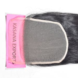 Vente en gros 6*6 Fermeture et machine double trame Traitement indien Cheveux bruts pas cher Beige couleur naturelle tissage Extensions de cheveux humains - Product Image 2