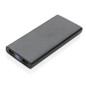 Batterie externe en aluminium personnalisable de 10 000 mAh pour le merchandising à des fins promotionnelles - Product Image 1