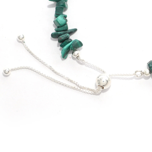 925 argent Sterling haute finition Fine Bracelet Malachite coupe brute Bolo Bracelet doux fil flexible réglage Pack 6 cadeau pour les femmes cadeau - Product Image 5