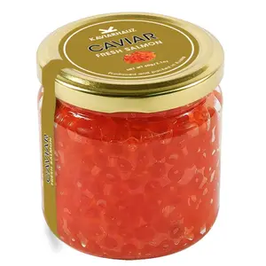 Caviar de esturión negro/huevo de salmón, (abache)