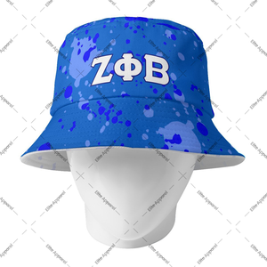 Sombrero de pescador reversible Zeta Phi Beta personalizado | Sombrero de pescador estampado de doble cara | Ropa de hermandad ZPB y equipo de viaje griego - Product Image 1