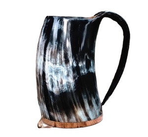 Tasse en corne de boeuf de vache à boire de la meilleure qualité avec logo de taille personnalisée - Product Image 1