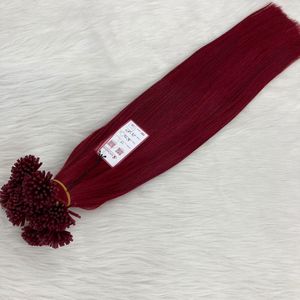 Extensions de cheveux vierges de qualité supérieure en kératine Remy, ondulation lisse, pointe plate, pré-collées, cheveux humains vietnamiens - Product Image 3