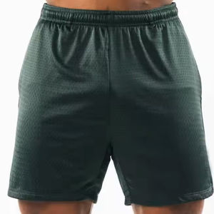 Shorts d'été pour hommes, style streetwear, avec impression imperméable personnalisée, cordon de serrage et filet, shorts de plage en gros pour hommes - Product Image 1