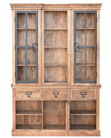 Armoire murale armoire buffet en bois de manguier massif vitrine design antique