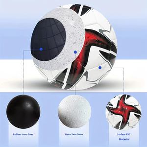 Balón de Fútbol de PU de Alta Calidad Fabricado por un Fabricante Profesional, con Logotipo Personalizado, para Entrenamiento, Duradero, Ecológico, Color y Tamaño Personalizables - Product Image 3