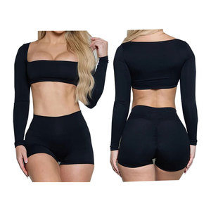 Nuevo Mono para mujer, conjuntos de Yoga con logotipo personalizado, ropa deportiva ajustada, traje de 3 piezas, ropa de entrenamiento, conjuntos de Fitness para gimnasio, conjunto de Yoga para mujer - Product Image 6