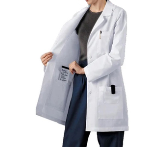 Professional Lab Coat Hospital Uniforms Custom Long Sleeve Medical Uniform Lab Coat Clinic <b>Doctors</b> Nurse Dentistry White Coat - Product Image 6