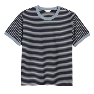 Camiseta de talla grande súper pesada de 220gsm, camiseta gruesa de gran tamaño con hombros caídos, Camiseta ajustada de algodón con cuello redondo para hombres a un precio asequible - Product Image 3
