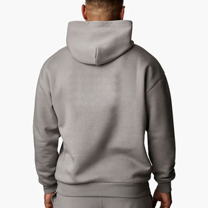 New Arrive Men's Winter Oversized <b>Blank</b> Thick Heavy <b>Weight</b> High Quality Cotton Fleece Eco-Friendly Men's Pullover Hoodies - Product Image 2