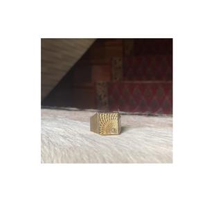 แหวนทองเหลืองสำหรับผู้หญิงชุดทำงานแบบลำลองน้ำหนักเบา - Product Image 1