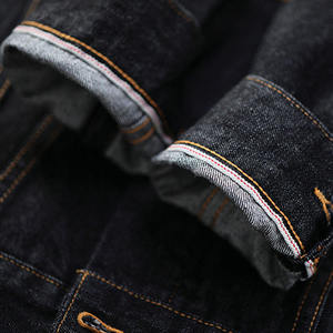 Veste en jean rétro vintage coupe ajustée 100% coton pour homme manteau d'extérieur à simple boutonnage vestes en denim délavé à revers pour l'automne - Product Image 6