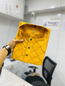 Conjunto de pijama de algodón de la mejor calidad para hombre, ropa tradicional india, de seda, con Secuencia - Product Image 6