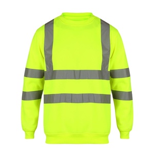 Sudaderas de Forro Polar al por Mayor para Hombre, con Franjas Reflectantes de Seguridad y Visibilidad, Ropa de Trabajo, Sudadera Personalizada - Product Image 1
