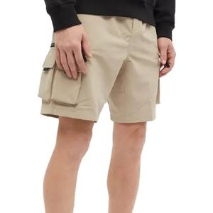 Short-Length Respirant Double-Poches High-Street Casual Custom Logo Summer Shorts 100% Cotton Men's Shorts - Product Image 4