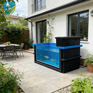 Grand aquarium en fibre de verre avec fenêtre en verre trempé pour les zoos, les parcs et les sites d'éducation <span class=keywords><strong>aquatique</strong></span> - Product Image 1
