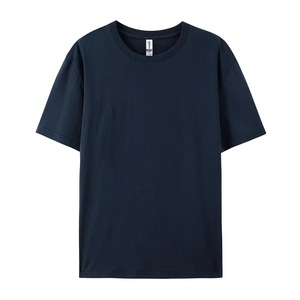 Haut de gamme marque 100% coton hommes à manches courtes toile T-Shirt à la mode Style demi-manches haut respirant séchage rapide vêtements d'été - Product Image 4