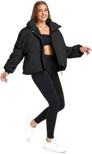 Veste polaire respirante en tricot ultra chaude pour femmes avec capuche et manteau d'hiver en coton rembourré - Product Image 5