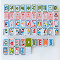 Tuiles de Mahjong Américaines de Luxe Green Grace, Ensemble de 160 Tuiles, Acrylique Premium Gravé, Collection Designer Élégante