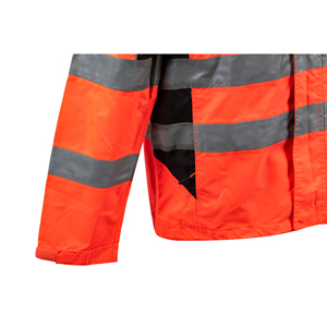 Veste de travail réfléchissante haute visibilité pour hommes vestes de sécurité extérieures respirantes et imperméables coupe-vent Logo personnalisé disponible - Product Image 5