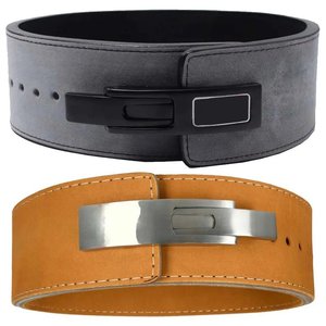 เข็มขัดรัดเอวออกกำลังกายสำหรับทุกเพศ, เข็มขัดบรรเทาอาการปวดแบบปรับได้กันลื่นขนาด13มม. พร้อมหัวเข็มขัดคู่สำหรับยกน้ำหนัก - Product Image 6