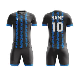 Camiseta de Fútbol Personalizada de Alta Calidad para Hombre, Uniformes de Club con Estampado por Transferencia de Calor, Pantalones Cortos, Incluye Impresión de Nombre, Adultos 100% - Product Image 4