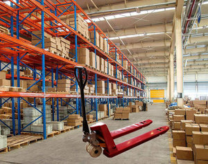 2 tấn thiết bị kho CE chứng nhận thủy lực Pallet Xe đẩy con lăn Skate - Product Image 6