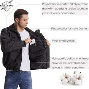Chaquetas de Trabajo de Seguridad Reflectantes de Alta Calidad para Hombre, Chaquetas de Alta Visibilidad para Hombre - Product Image 2