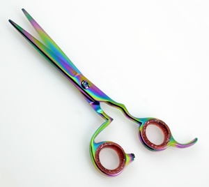 KOUNAIN 5.5 \ "Ciseaux professionnels en acier inoxydable multi-plasma pour cheveux droits Ciseaux de salon pour rasoirs de beauté faits à la main pour - Product Image 1