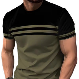 Camiseta Casual Premium 2026 de Nuevo Estilo para Hombre, Corte Ajustado, Camiseta con Estampado Personalizado para Exteriores, Camiseta Moderna con Logotipo Personalizado - Product Image 1