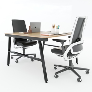 Aconcept HBAC039 Mesa de Centro Moderna Minimalista de 2 Piezas, 120x120cm, en Forma de L, de Madera Contrachapada Recubierta de Melamina, Patas de Hierro, Independiente - Product Image 4