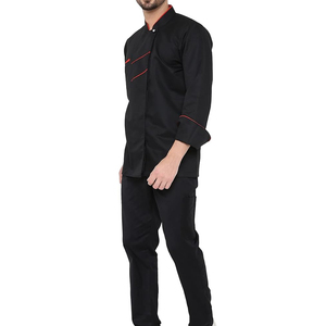 2025 ropa de trabajo de Chef de manga larga, conjunto de uniformes para restaurante, Hotel, uso transpirable, uniformes de Chef de doble botonadura - Product Image 1