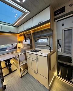 Fetih 410 Premium Mini Camper Trailer Estilo de lágrima moderno Chasis de acero galvanizado ligero impermeable 650kg Max Travel - Product Image 3