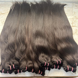 Trama de máquina India recta, cabello humano Natural de un solo dibujo, paquetes de 100g, extensión virgen Remy de origen templo, venta al por mayor - Product Image 2