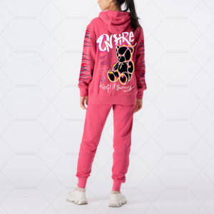 Ensemble survêtement homme à capuche, manches courtes, fermeture éclair, hiver, 2 pièces, léger, 100% coton - Product Image 6