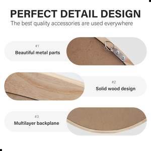 <b>Round</b> <b>Mirror</b> 24 Inches <b>Wood</b> Wall Decorative Circle <b>Mirror</b> Nature Big Bathroom Large Vanity <b>Mirror</b> Farmhouse - Product Image 6